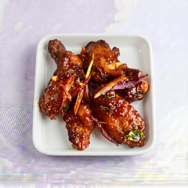Tamarind Glazed Chicken Wings.