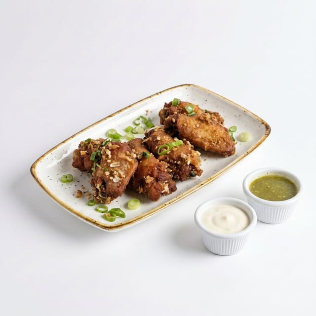 House Garlic Wings.